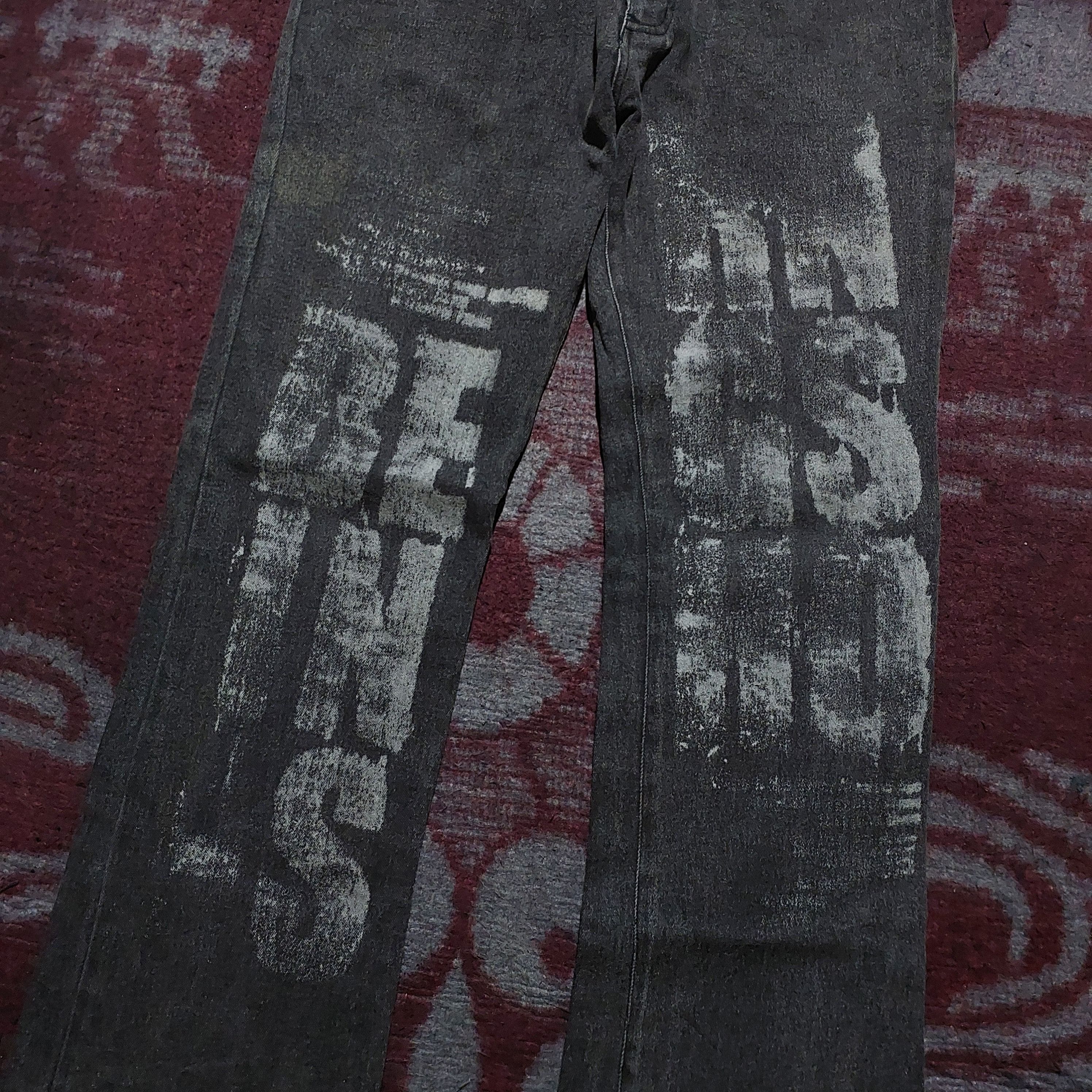 BERNINGS SHO Bernings Sho poem black wash stretch flare denim Size US 30 / EU 46 - 4 Thumbnail
