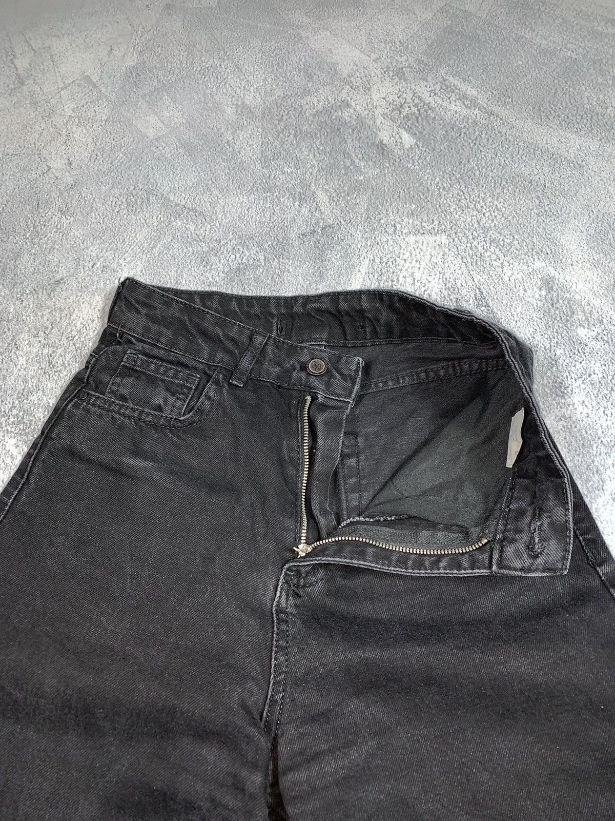 Japanese Brand × Vintage Vintage Y2K Japanese wide flared denim pants streetwear 26 Size 26" / US 2 / IT 38 - 3 Thumbnail