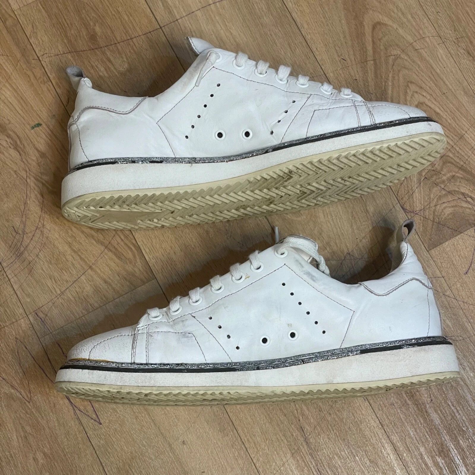 Golden Goose Golden Goose Sneakers STARTER VCE GGDB WHITE Leather low top Size US 10 / IT 40 - 5 Thumbnail