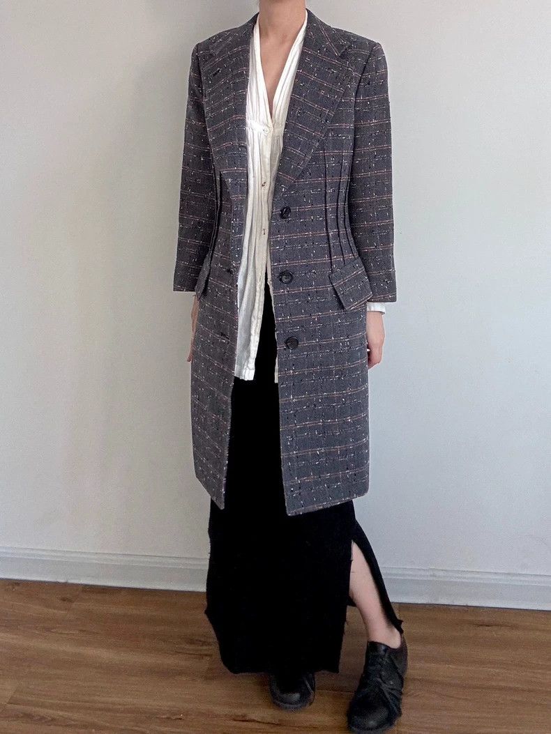 Comme des Garcons Comme des Garcons Wool tweed coat Size M / US 6-8 / IT 42-44 - 3 Thumbnail