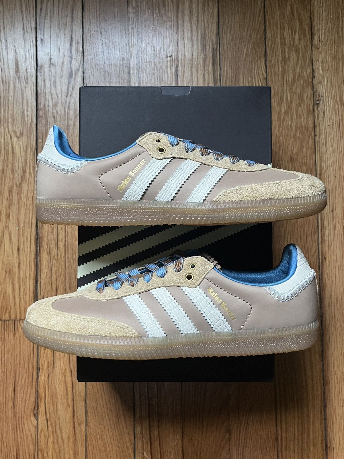 Adidas adidas x Wales Bonner Samba Nylon Desert White Wonder Blue | Grailed