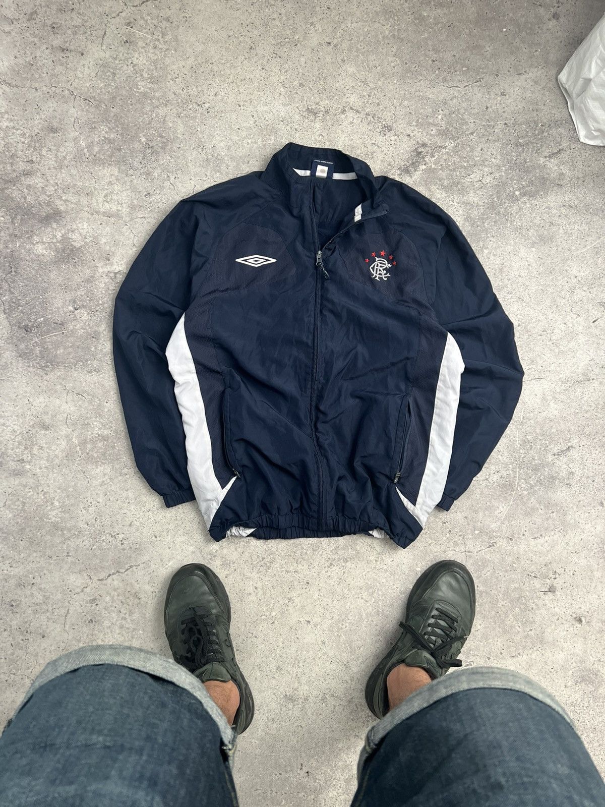 Umbro Vintage Umbro Rangers Track Jacket Football Soccer 2000s Size US M / EU 48-50 / 2 - 1 Thumbnail