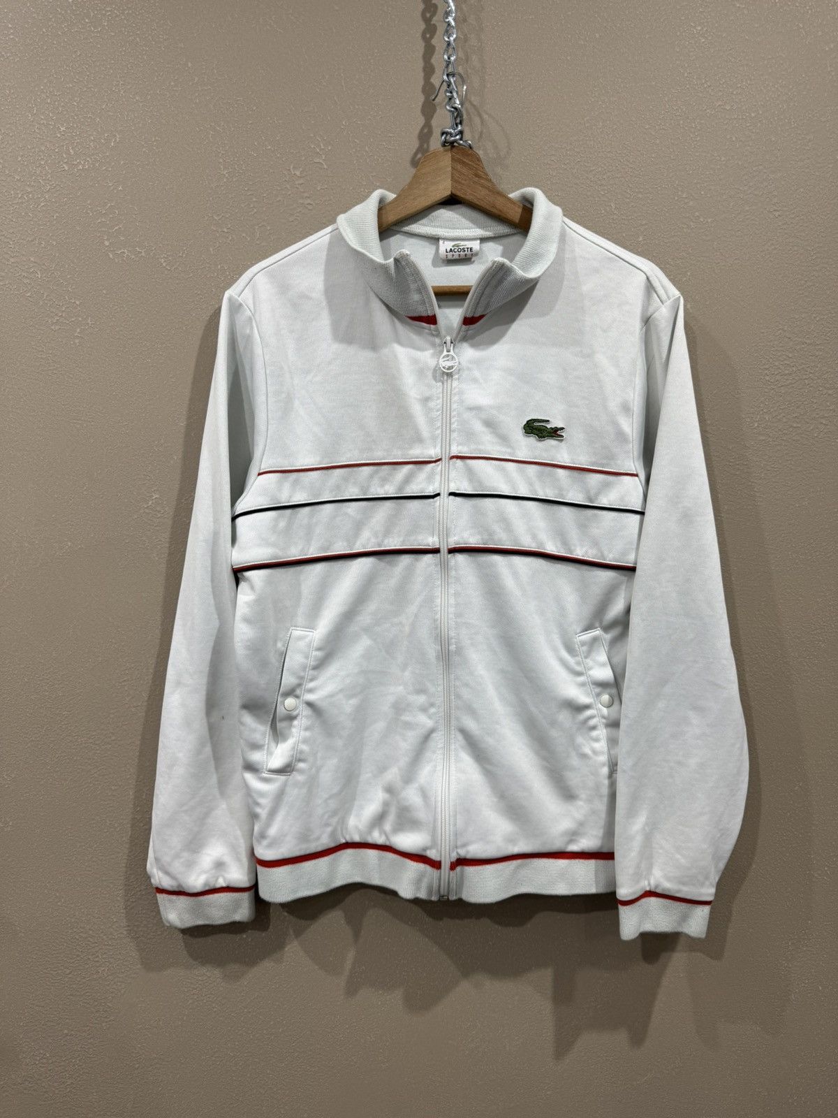 Lacoste Lacoste Sport Vintage Track Zip Jacket 90s Size US M / EU 48-50 / 2 - 1 Thumbnail