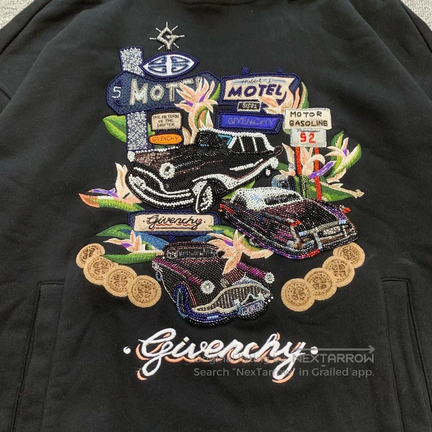 Givenchy Givenchy Black Beaded Hoodie Sweater. Size US L / EU 52-54 / 3 - 6 Thumbnail