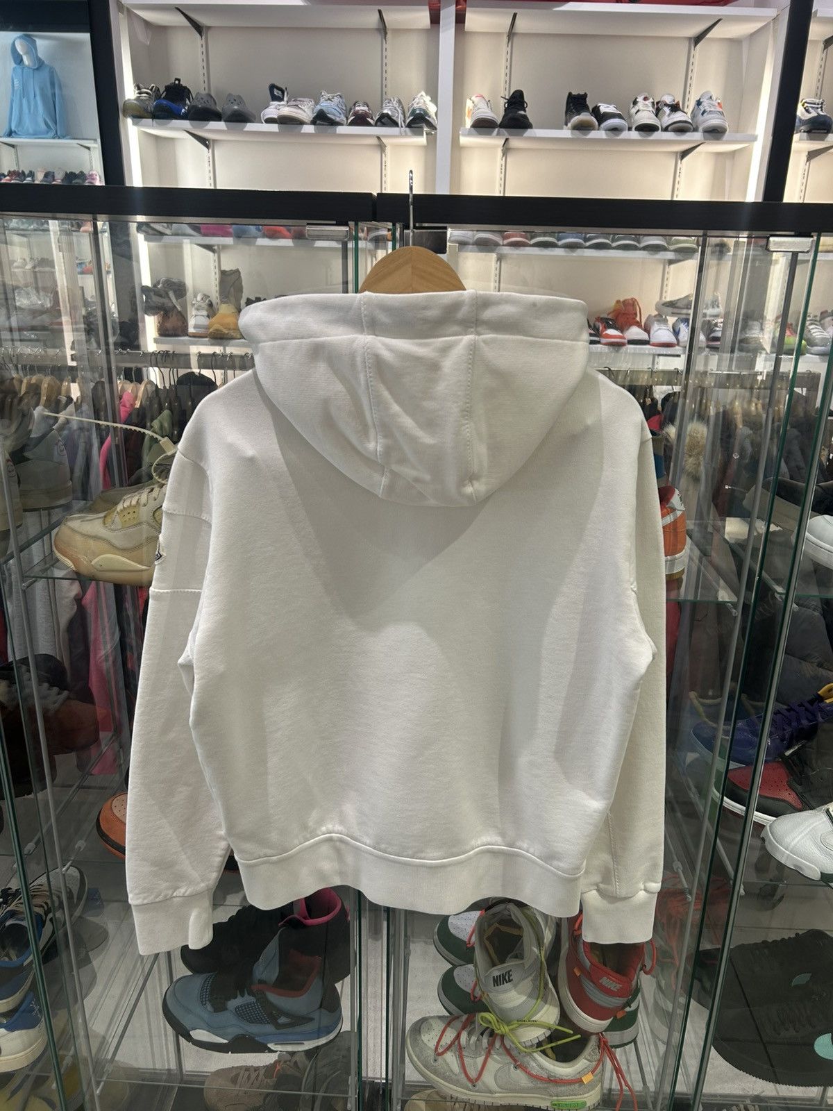 Moncler Moncler zip up hoodie white red Size US M / EU 48-50 / 2 - 7 Thumbnail