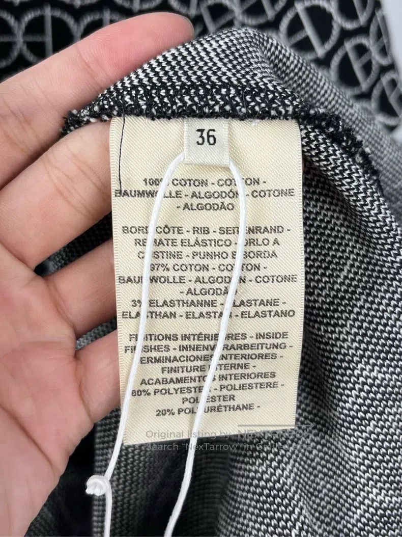 Hermes Hermes Black Full Print Logo Short Sleeve Knit Dress Size XS / US 0-2 / IT 36-38 - 5 Thumbnail