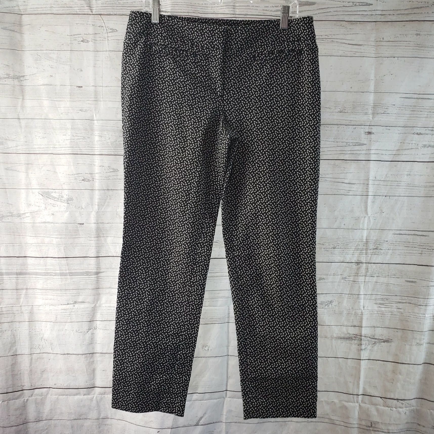 Loft LOFT Marisa Pants 8 Black Cotton Blend Mid Rise Womens Pants Woman Size 30" / US 8 / IT 44 - 2 Thumbnail