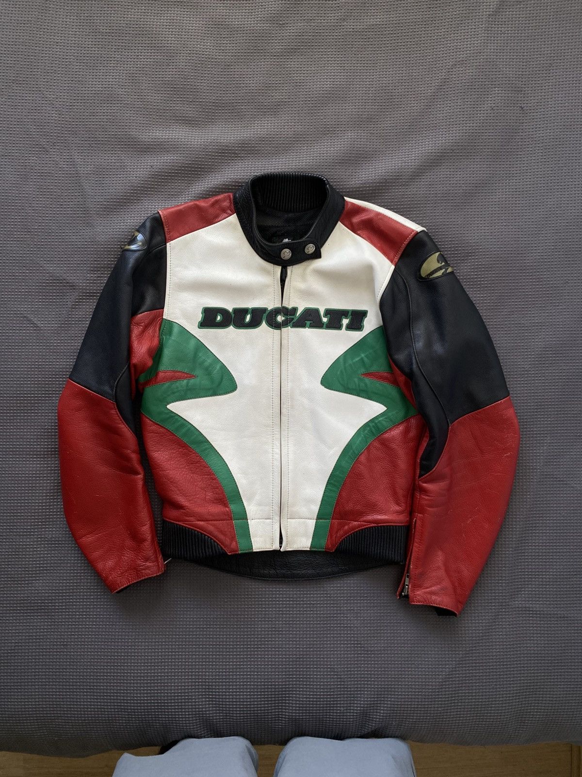 Vintage Ducati Leather Motorcycle Jacket