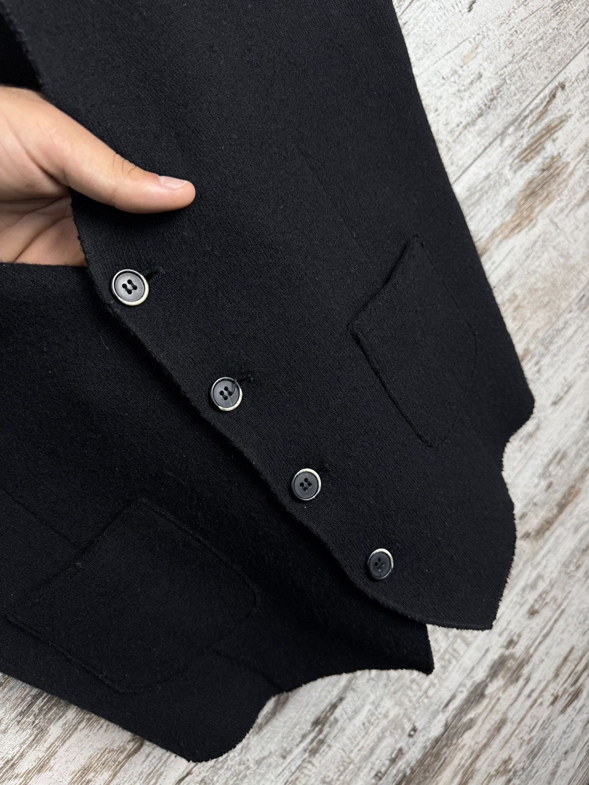 Barena × Vintage Mens Vintage Barena Vest luxury black wool Lana jacket Size US XL / EU 56 / 4 - 5 Thumbnail