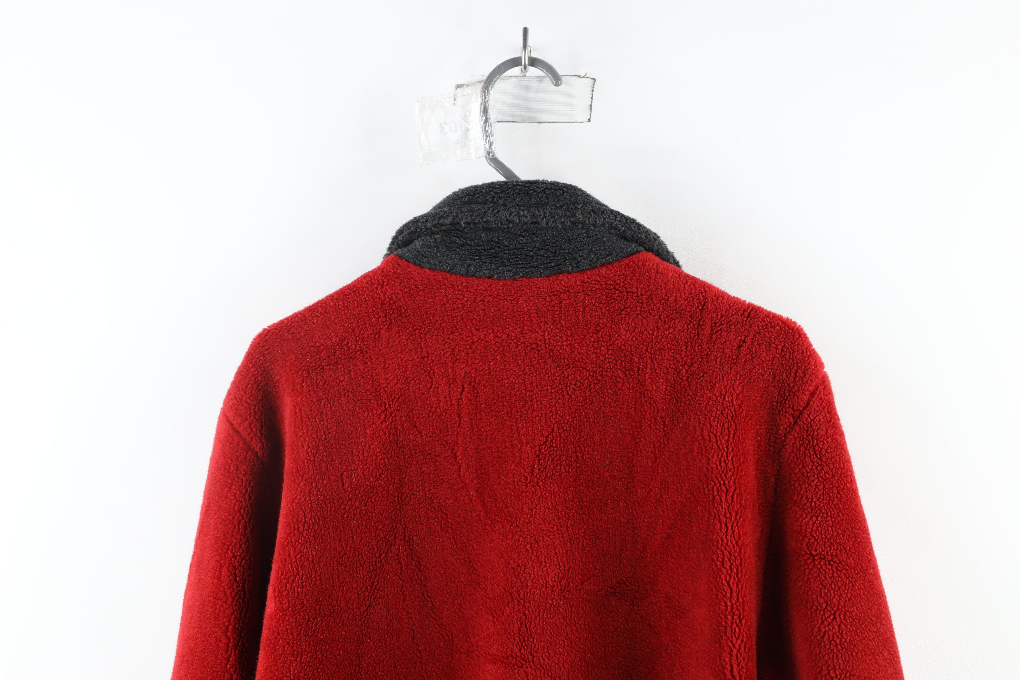 Vintage Vintage 90s Moose All Over Print Deep Pile Fleece Jacket Size L / US 10 / IT 46 - 16 Thumbnail
