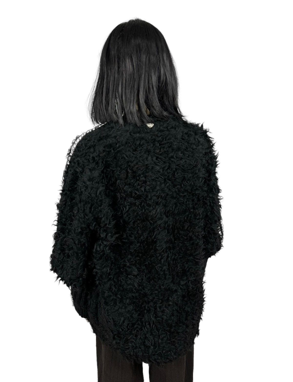 Designer Maria Grazia Severi Faux Fur Coat Sequin Decorated size 42 Size M / US 6-8 / IT 42-44 - 12 Thumbnail