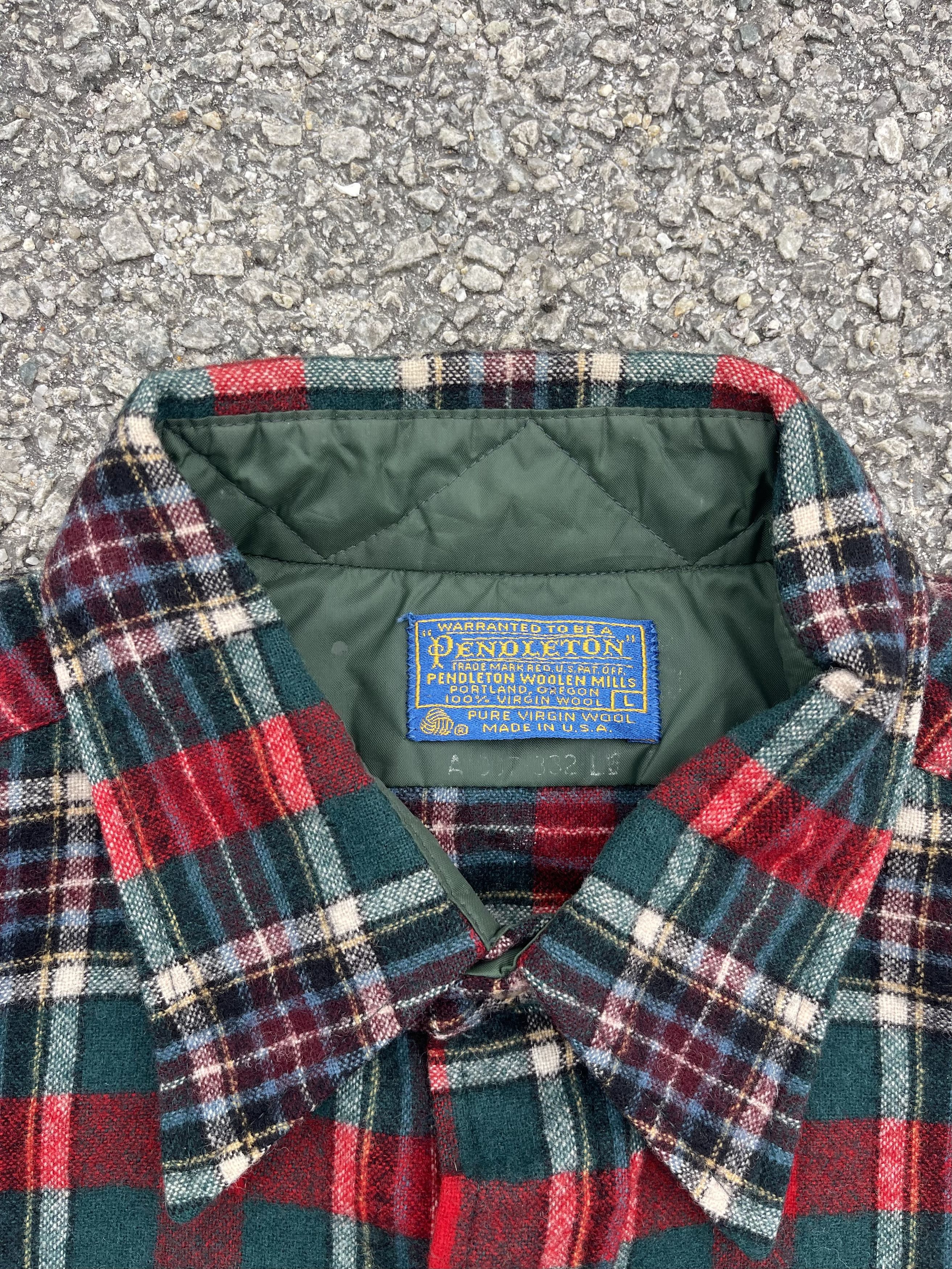 Pendleton Vintage 80s Pendleton Virgin Wool Flannel Size US L / EU 52-54 / 3 - 4 Thumbnail