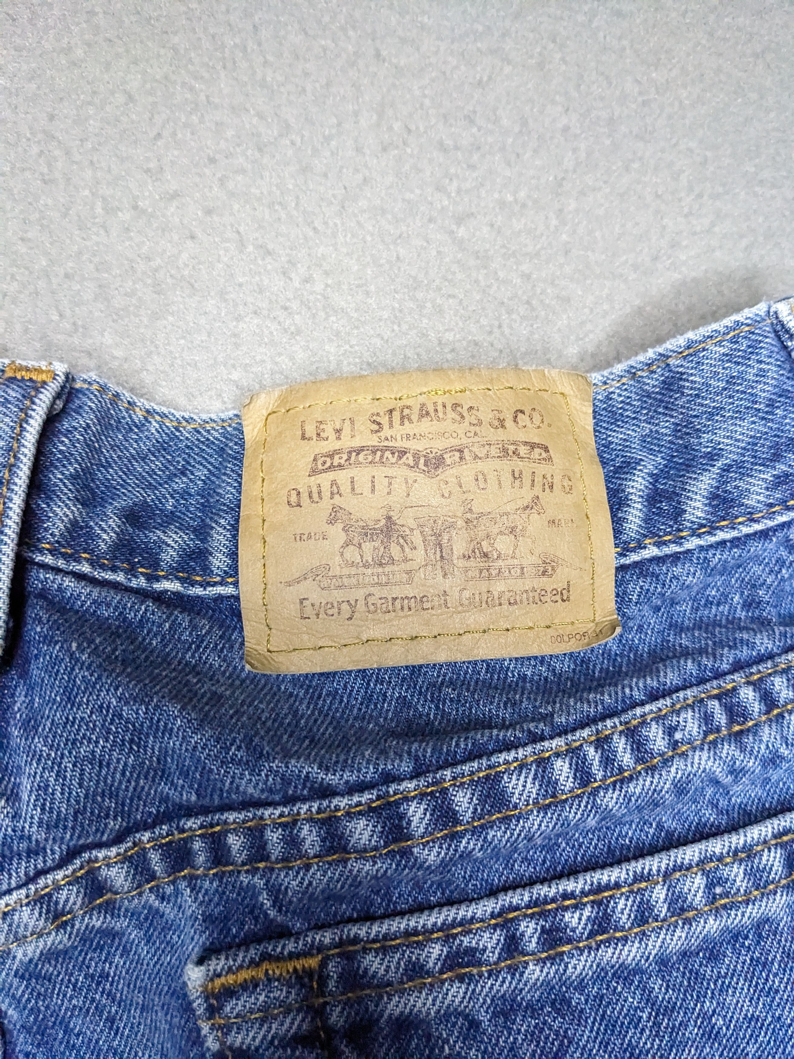 Levi's VINTAGE 90s Levis 550 Orange Tab Jeans High Rise Denim Size 29" - 8 Thumbnail
