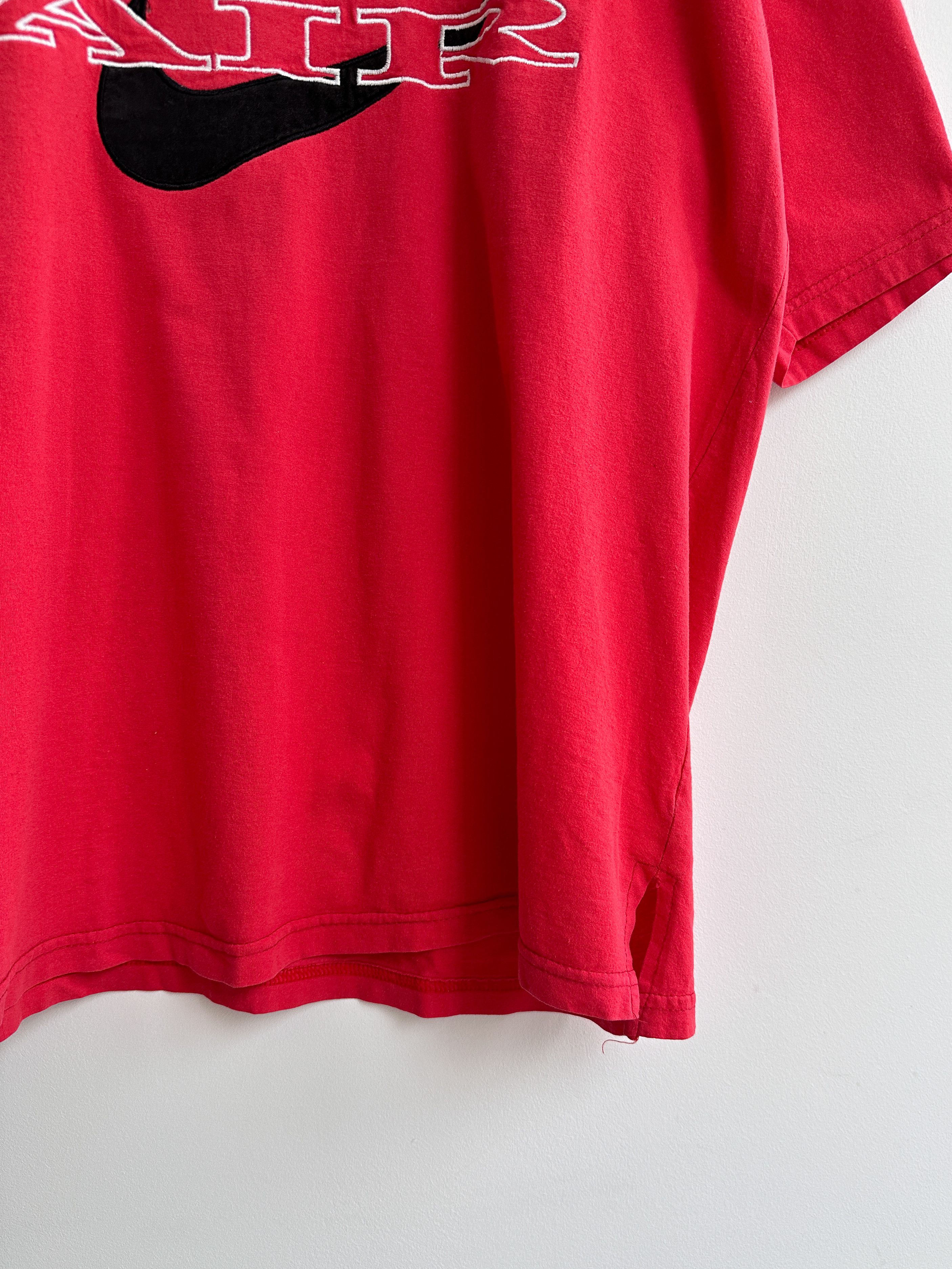 Nike Vintage 90s Nike Air Swoosh Tee Shirt Size US XL / EU 56 / 4 - 4 Thumbnail