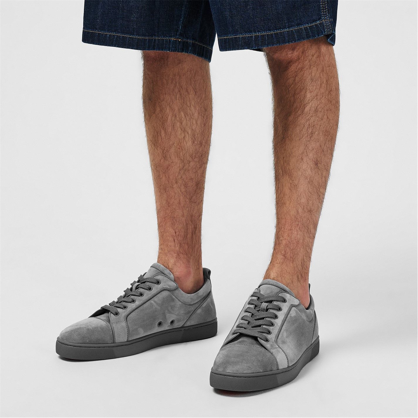 Christian Louboutin Men'S Louis Orlato Leather Trainers Size US 12 / EU 45 - 3 Thumbnail