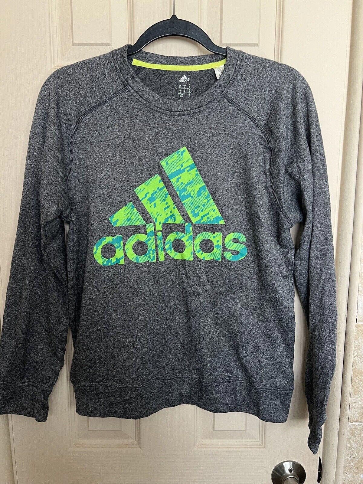 Adidas Adidas Men's Size S Pullover Crew Neck Climawarm Gray Size US 30 / EU 46 - 1 Thumbnail