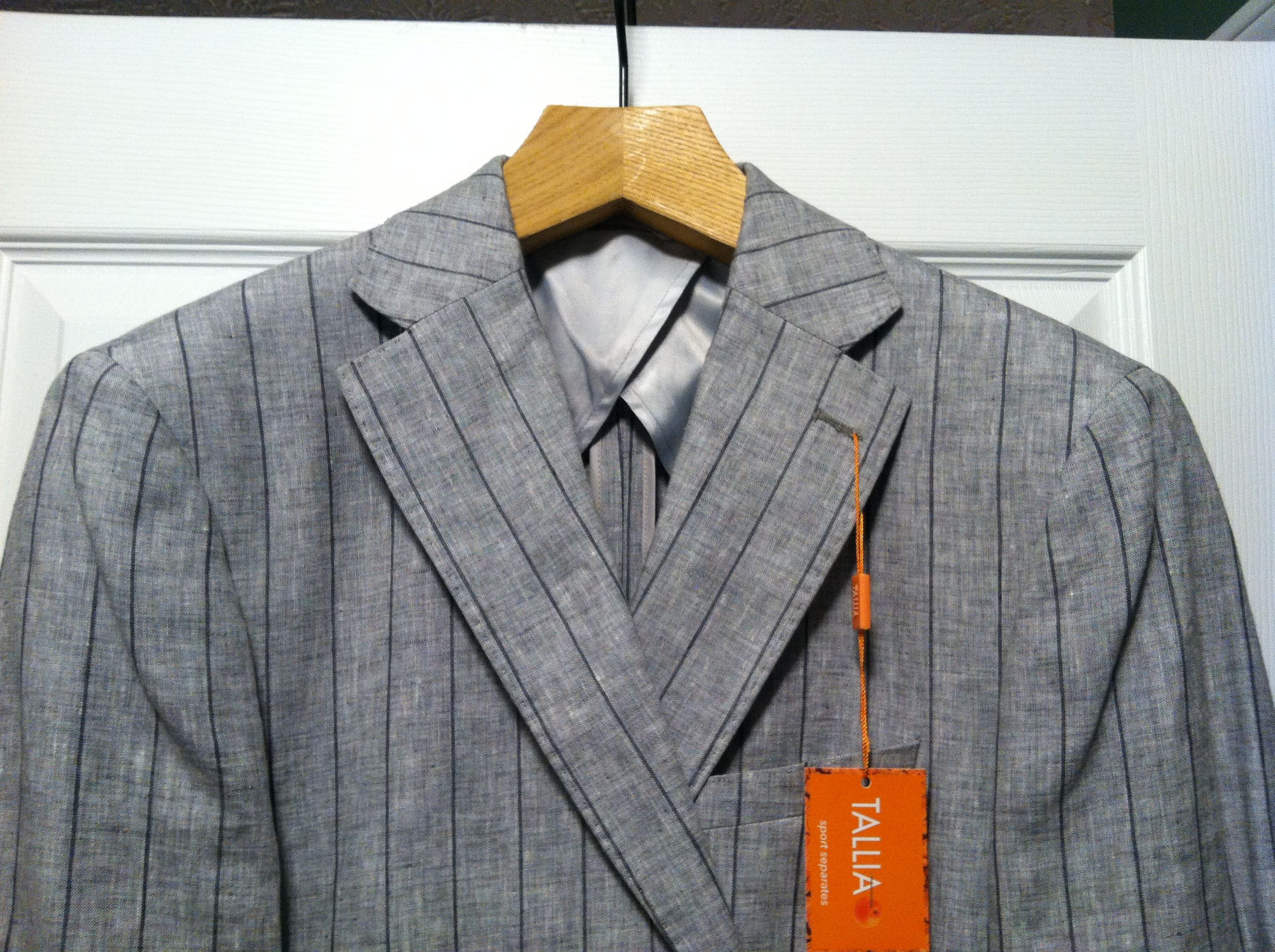 Tallia TALLIA MEN'S NEW 100%LINEN SPORT COAT BLAZER SIZE: 40R Size 40R - 2 Thumbnail