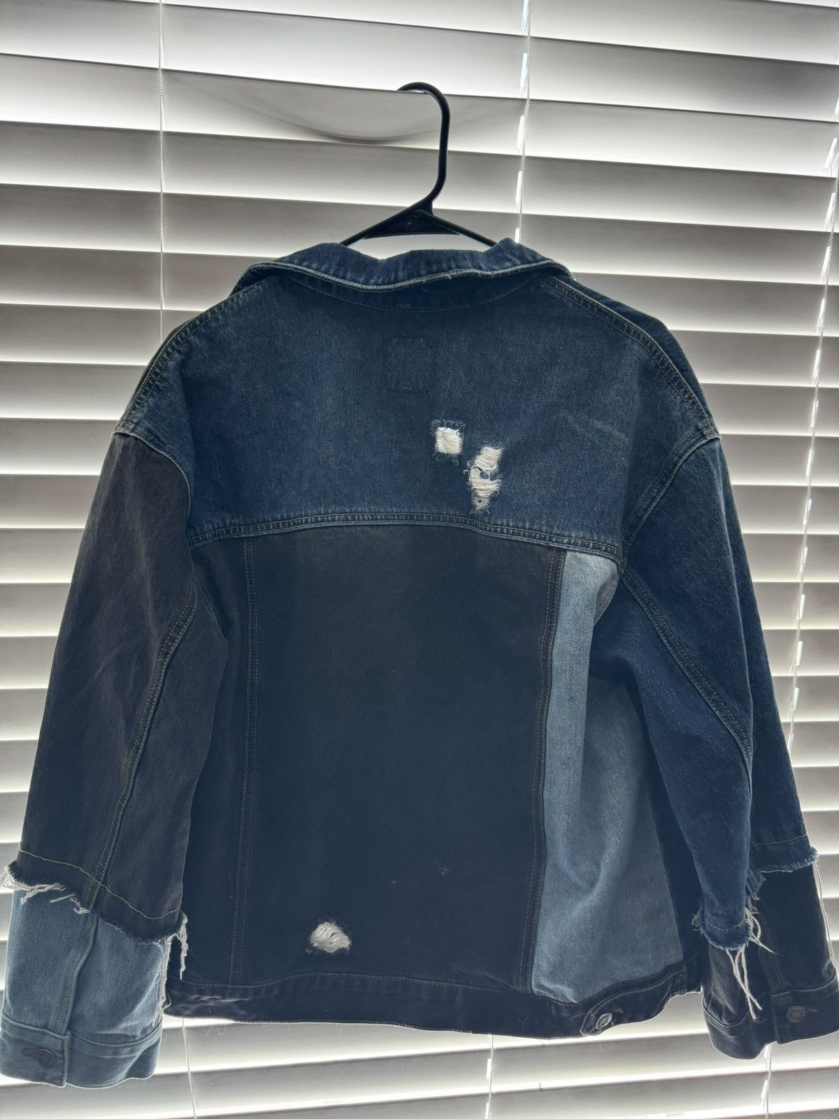 Other SJYP Multi Tone Patch Distressed Denim Jacket Size US M / EU 48-50 / 2 - 2 Thumbnail