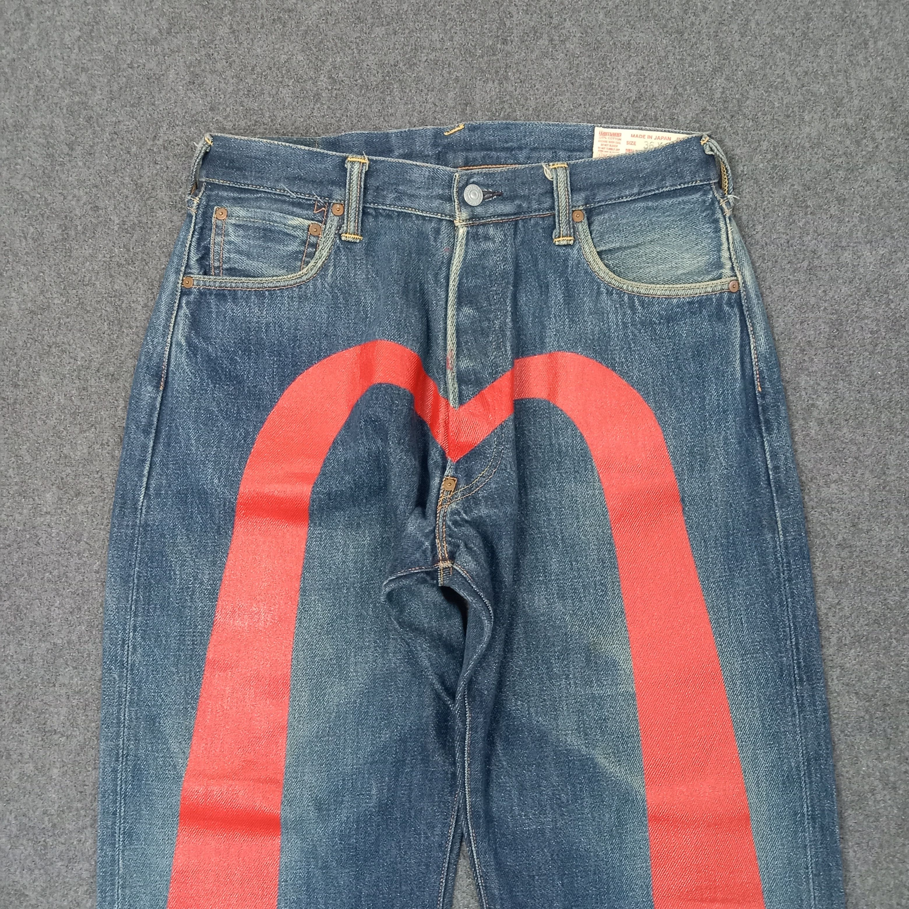 Evisu Evisu Japanese Brand Daicock Custom Art Denim Jeans C228N18 Size US 32 / EU 48 - 2 Thumbnail