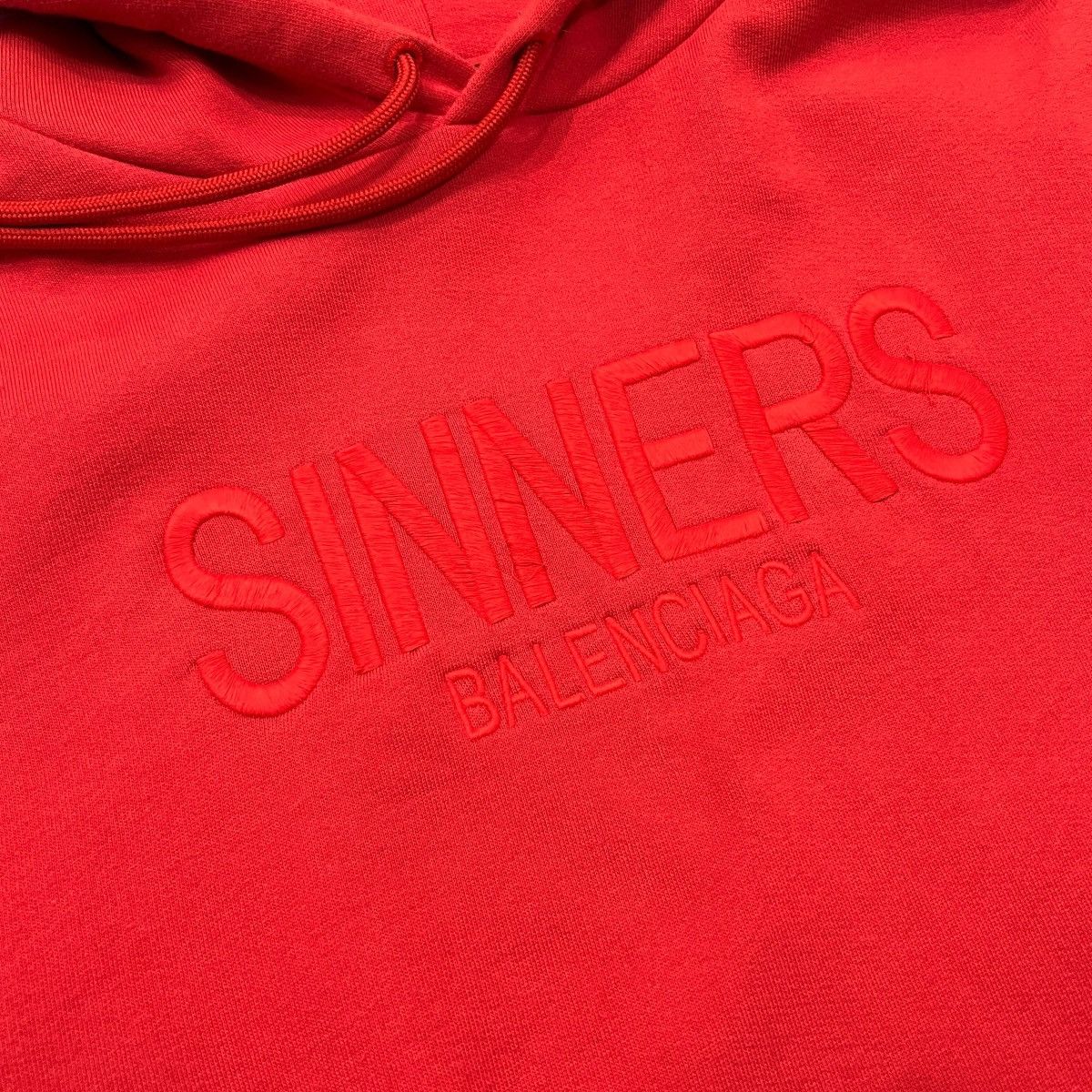 Balenciaga BALENCIAGA 2018 Demna "SINNERS" Oversized Pullover Hoodie Size US XXS / EU 40 - 3 Thumbnail