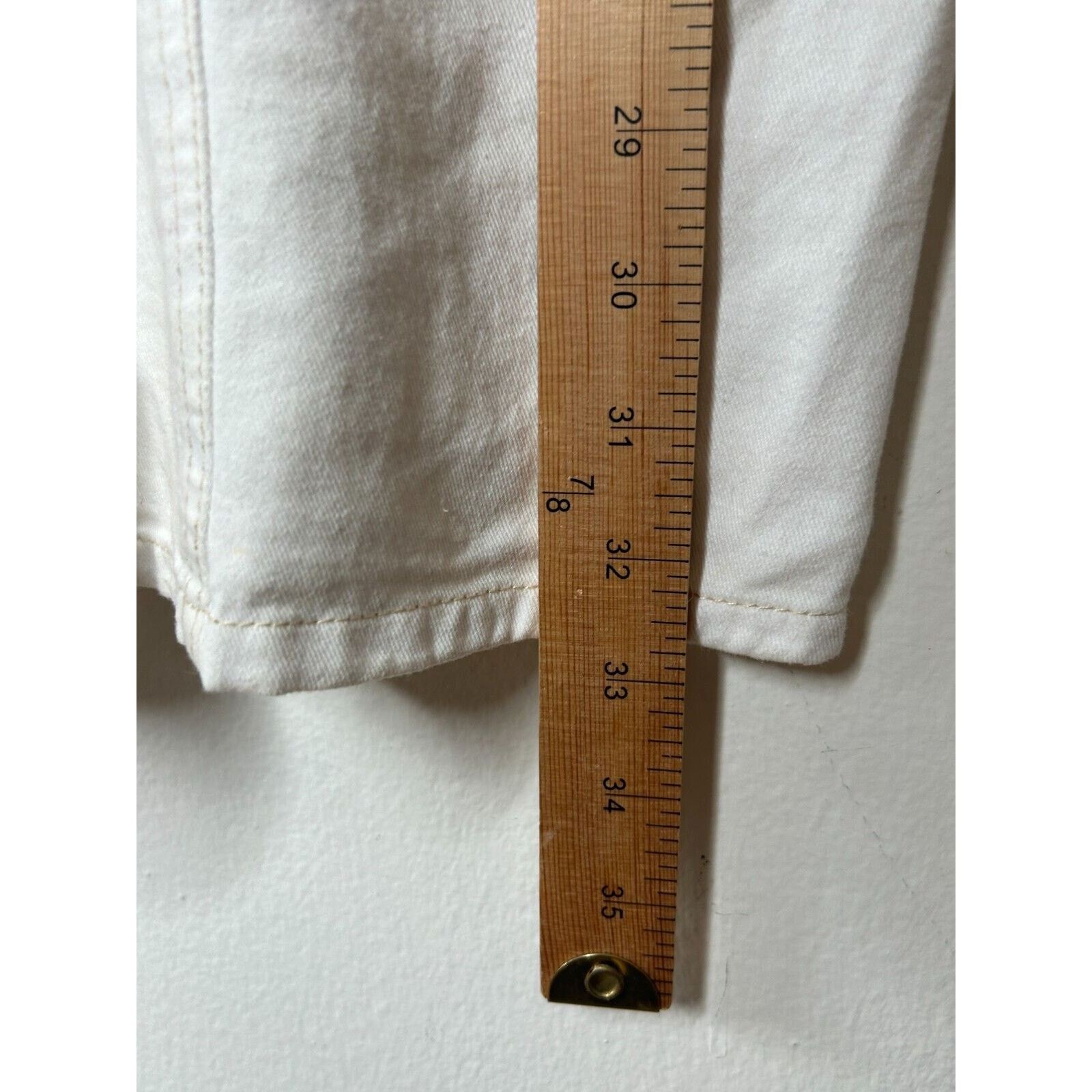 Other Japna White Denim Tan Stitch Sweetheart Neck Pocket Mini M Size M / US 6-8 / IT 42-44 - 8 Thumbnail