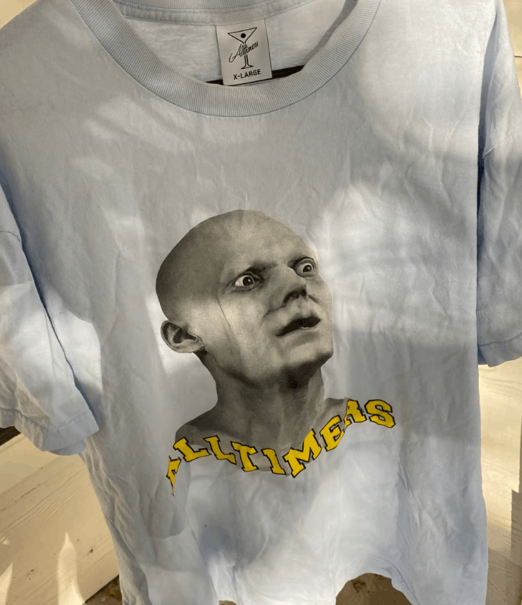 Alltimers Alltimers sky blue XL face t shirt Size US XL / EU 56 / 4 - 1 Thumbnail