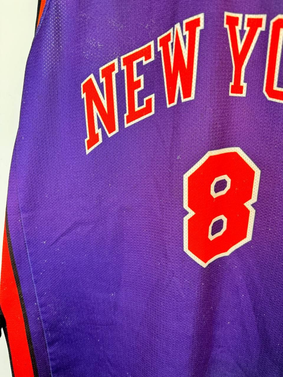 Champion × NBA × Vintage NBA New York Knicks basketball Champion jersey #8 Sprewell Size US L / EU 52-54 / 3 - 2 Thumbnail