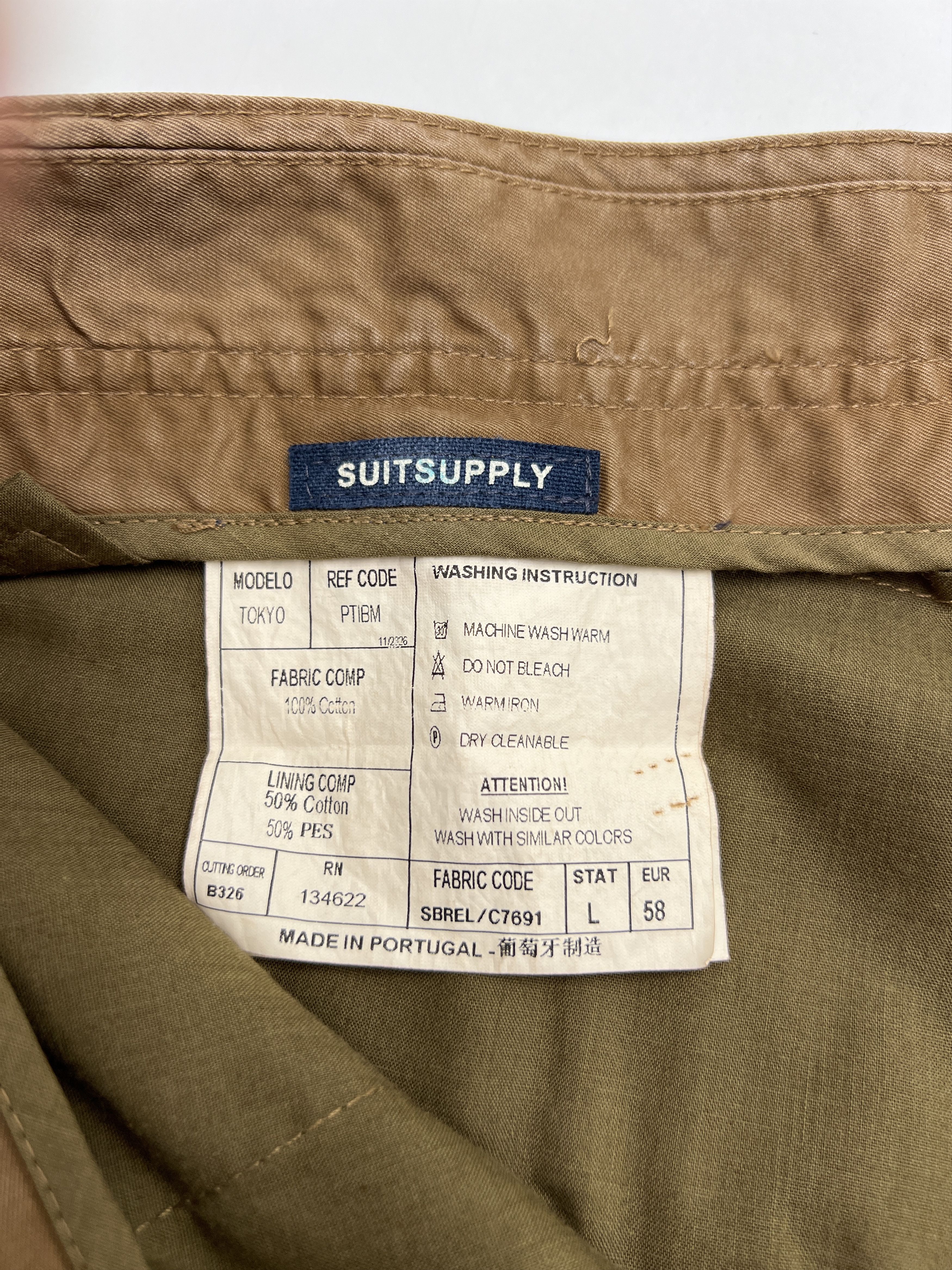 Suitsupply SUITSUPPLY Tokyo Cotton Cargo Trousers Size 58L - W40 L37 Size US 42 / EU 58 - 7 Thumbnail
