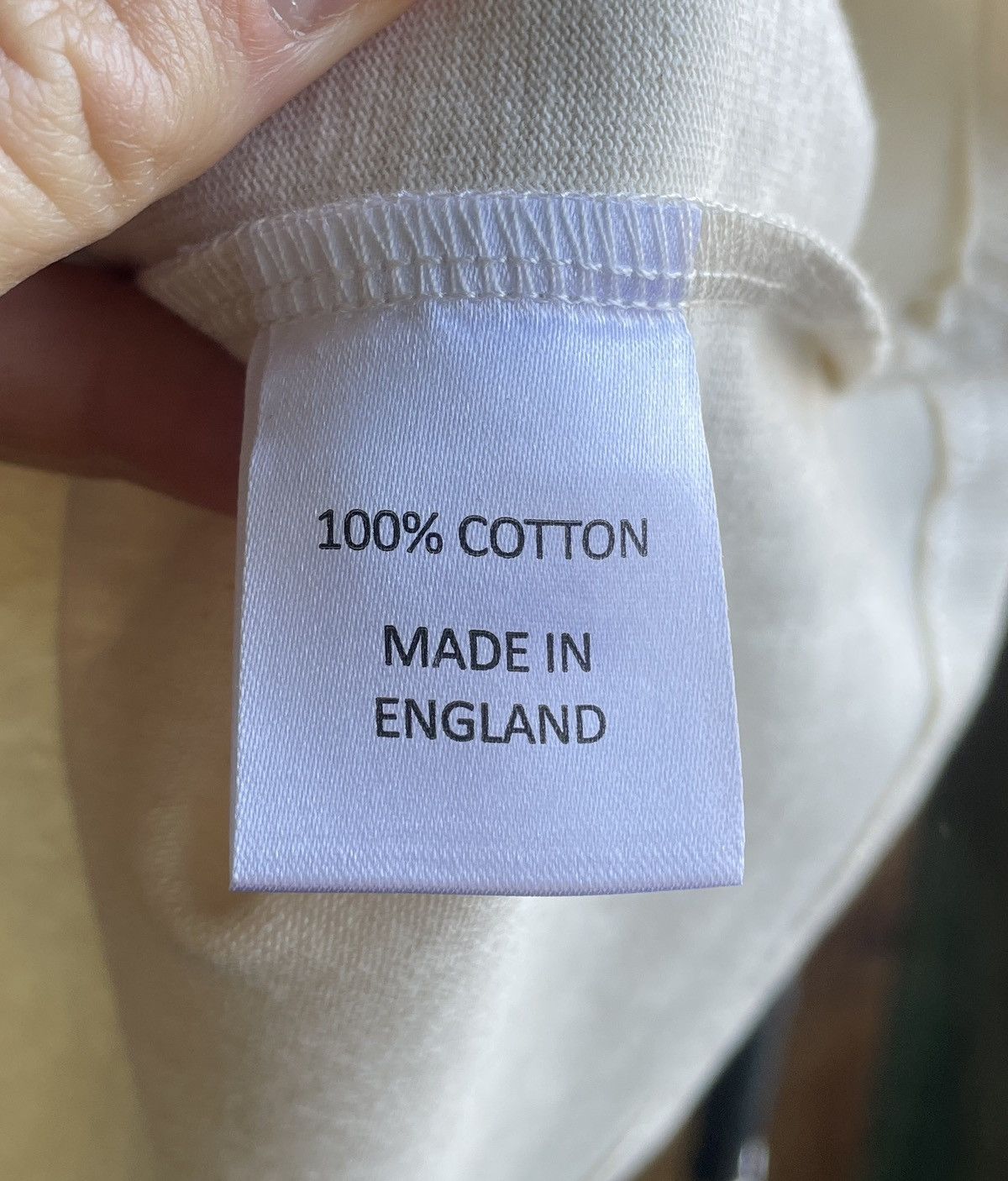 Peregrine Peregrine English Dirt Cotton Crew T-Shirt Off White Size US M / EU 48-50 / 2 - 8 Thumbnail