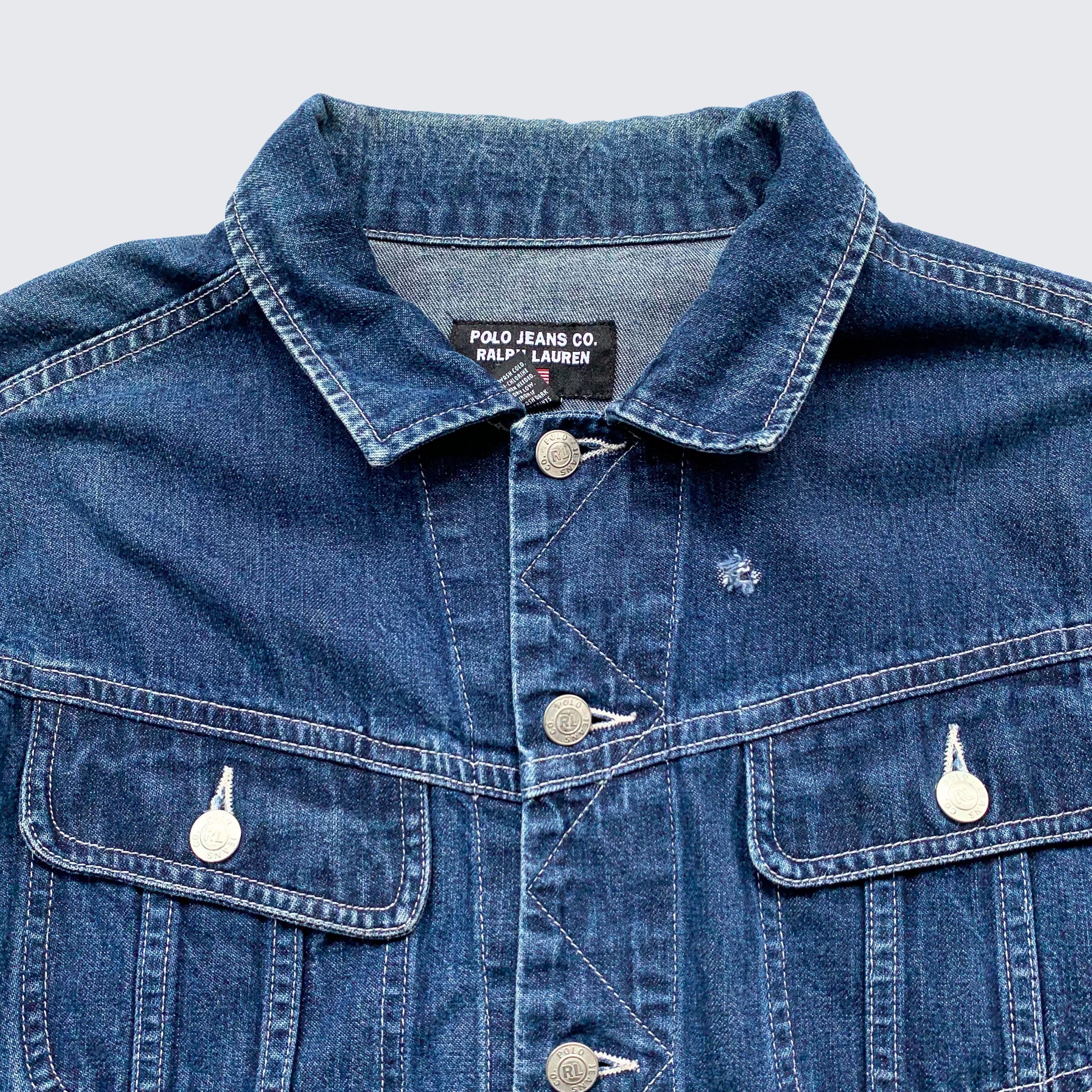 Polo Ralph Lauren Vintage Polo Ralph Lauren Repro Lee Trucker Denim Jacket Size US M / EU 48-50 / 2 - 2 Thumbnail