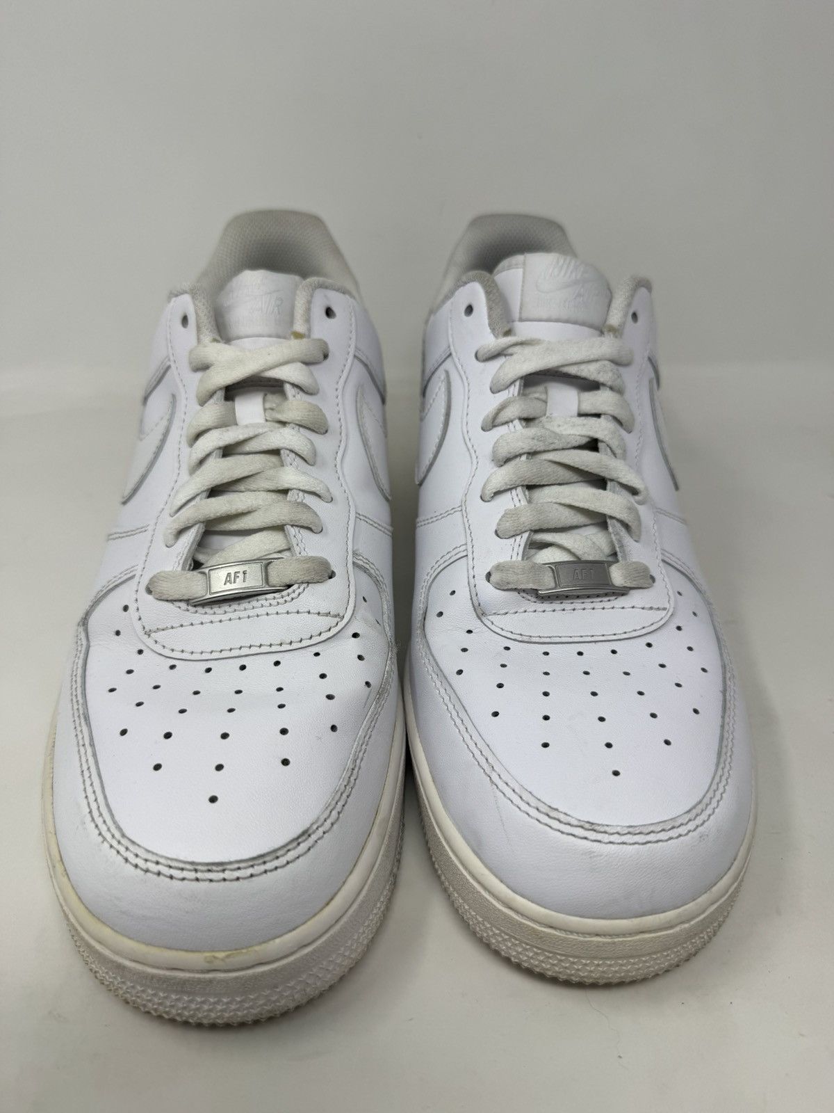 Nike Nike Air Force 1 Low 07 Triple White Size US 13 / EU 46 - 3 Thumbnail