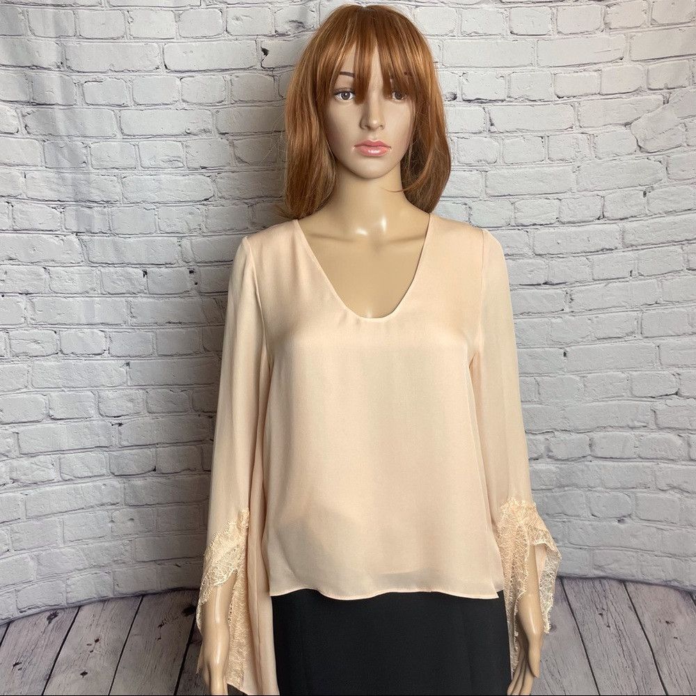 CAMI NYC New $247 Cami NYC Dustin Top Blouse Nude Size S Size S / US 4 / IT 40 - 5 Thumbnail
