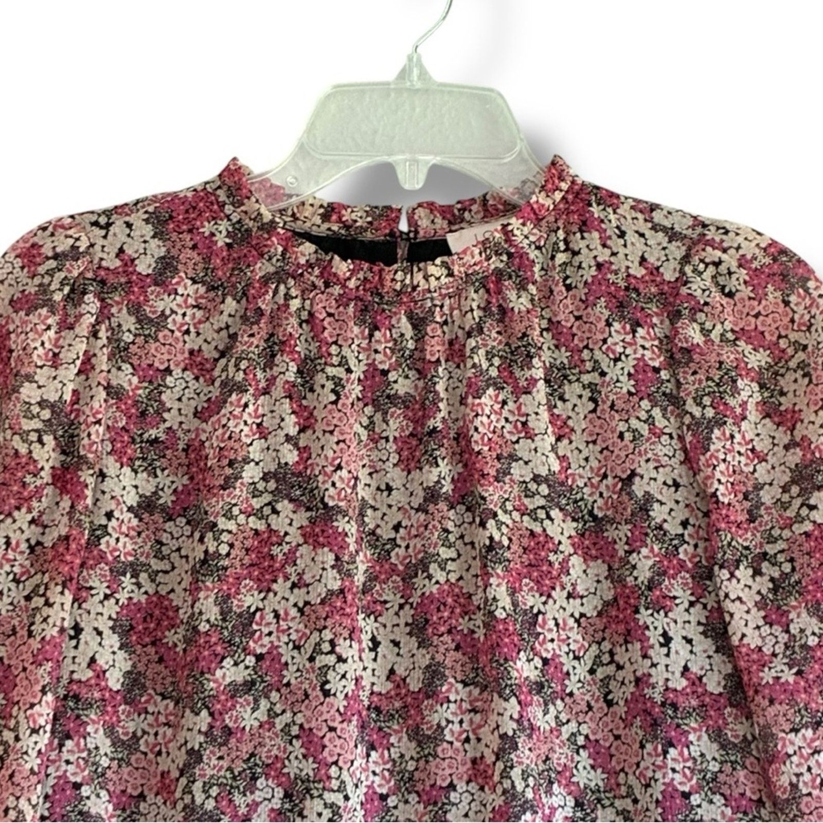 Loft LOFT Petite floral tiered long sleeve shirtdress Size XS / US 0-2 / IT 36-38 - 3 Thumbnail
