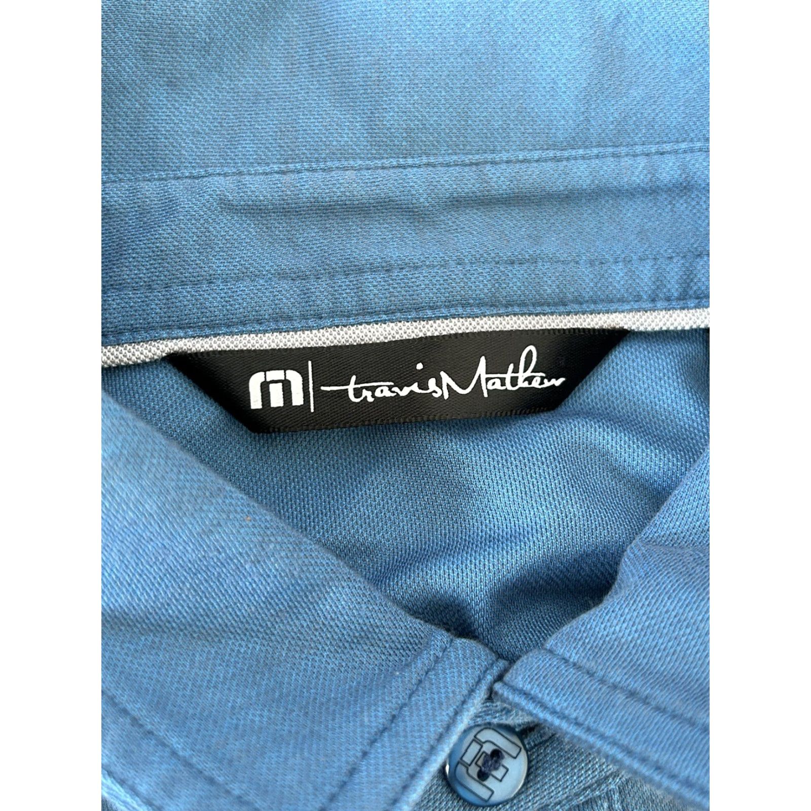 TravisMathew Travis Mathew Polo Shirt Golf Blue Short Sleeve Medium Mens Polo Shirt Golf Blue Travis Mathew Shirt Polo Short Sleeve Medium Mens Size US M / EU 48-50 / 2 - 5 Thumbnail