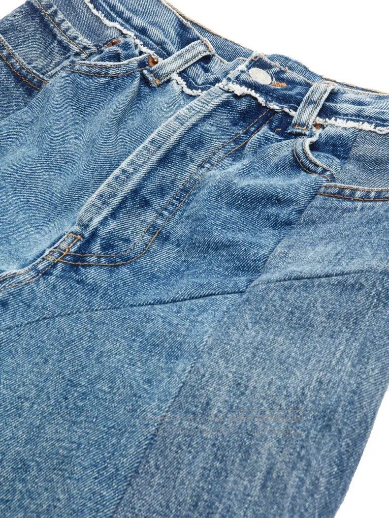 Vetements Vetements size XS High Waisted Patchwork Denim Pants Size US 27 - 4 Thumbnail