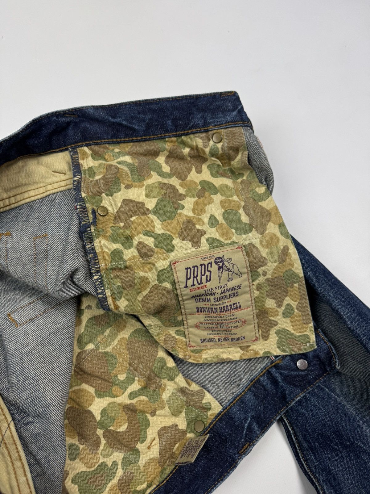 Prps PRPS Washed Selvage Denim Jeans Size US 34 / EU 50 - 13 Thumbnail