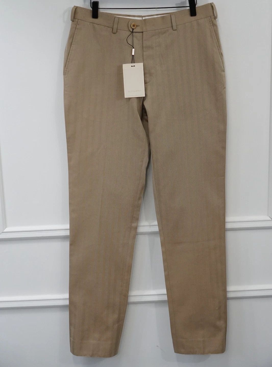 Suitsupply Men Suitsupply Pants Cotton Soho Beige Size UK/US38 Size 38R - 1 Thumbnail