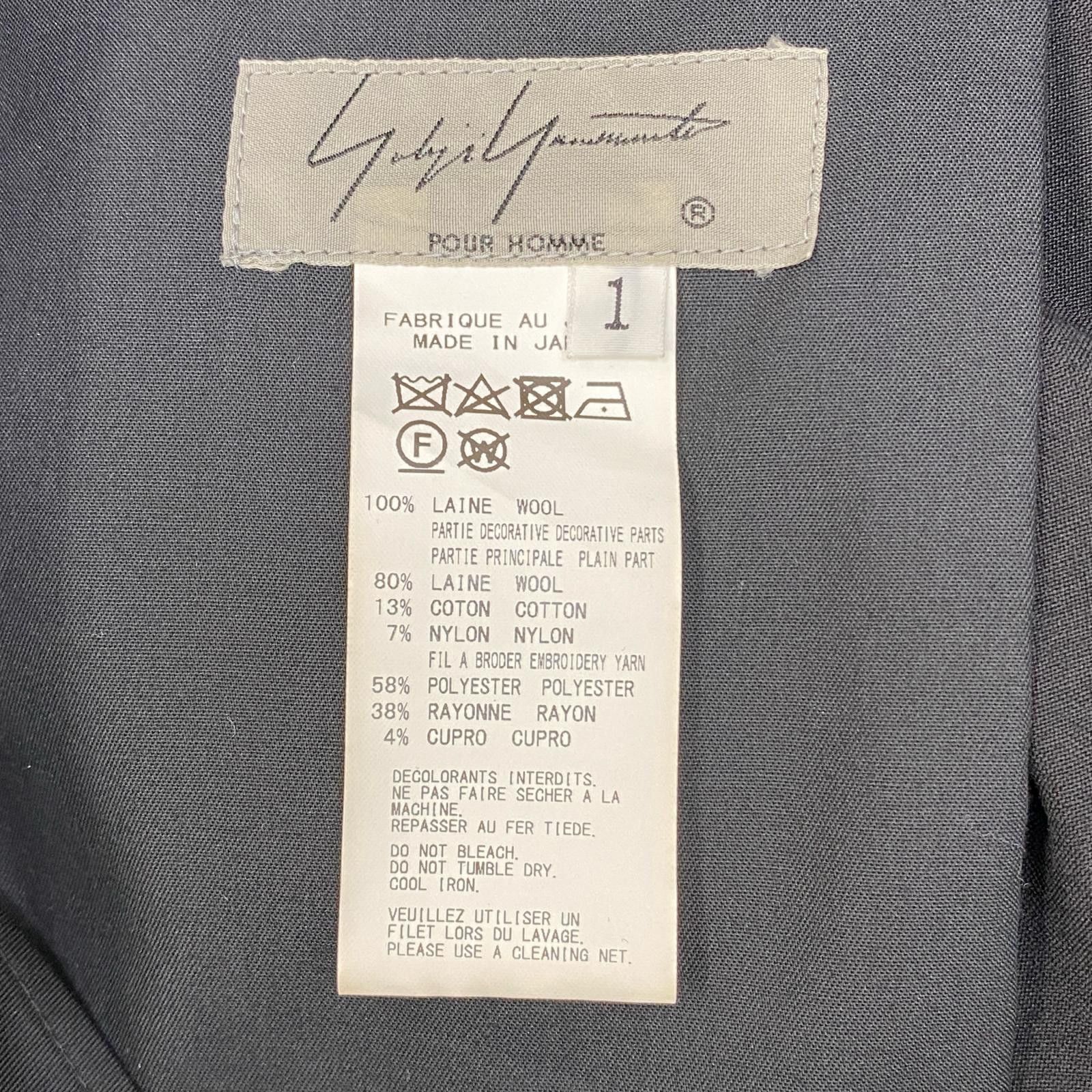Yohji Yamamoto YOHJI YAMAMOTO POUR HOMME/HR-P17-100 pants Size US 33 - 8 Thumbnail