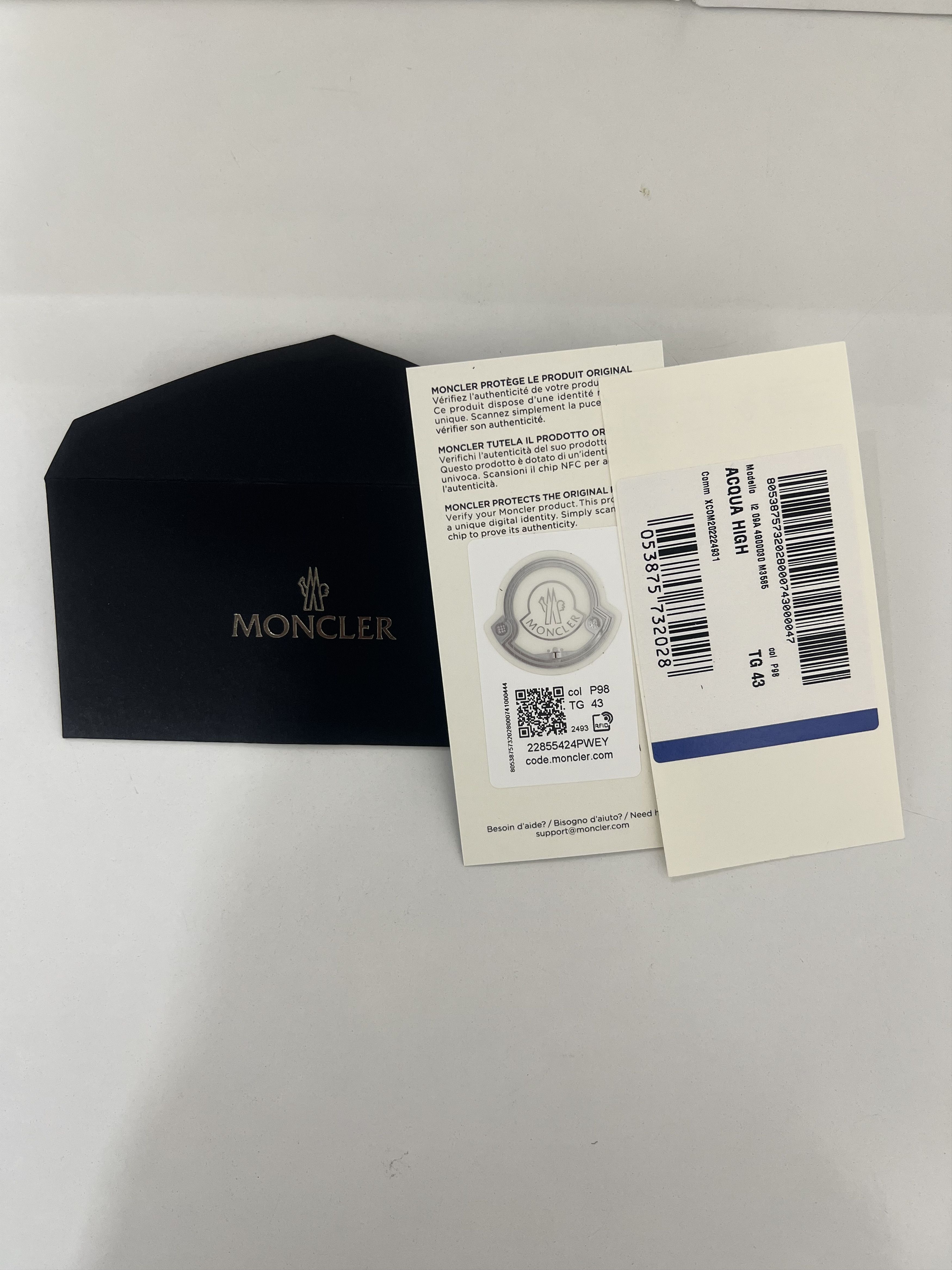 Moncler Moncler Men's Acqua High Ribbed Rain Boots Size EU 43 Size US 10 / EU 43 - 4 Thumbnail