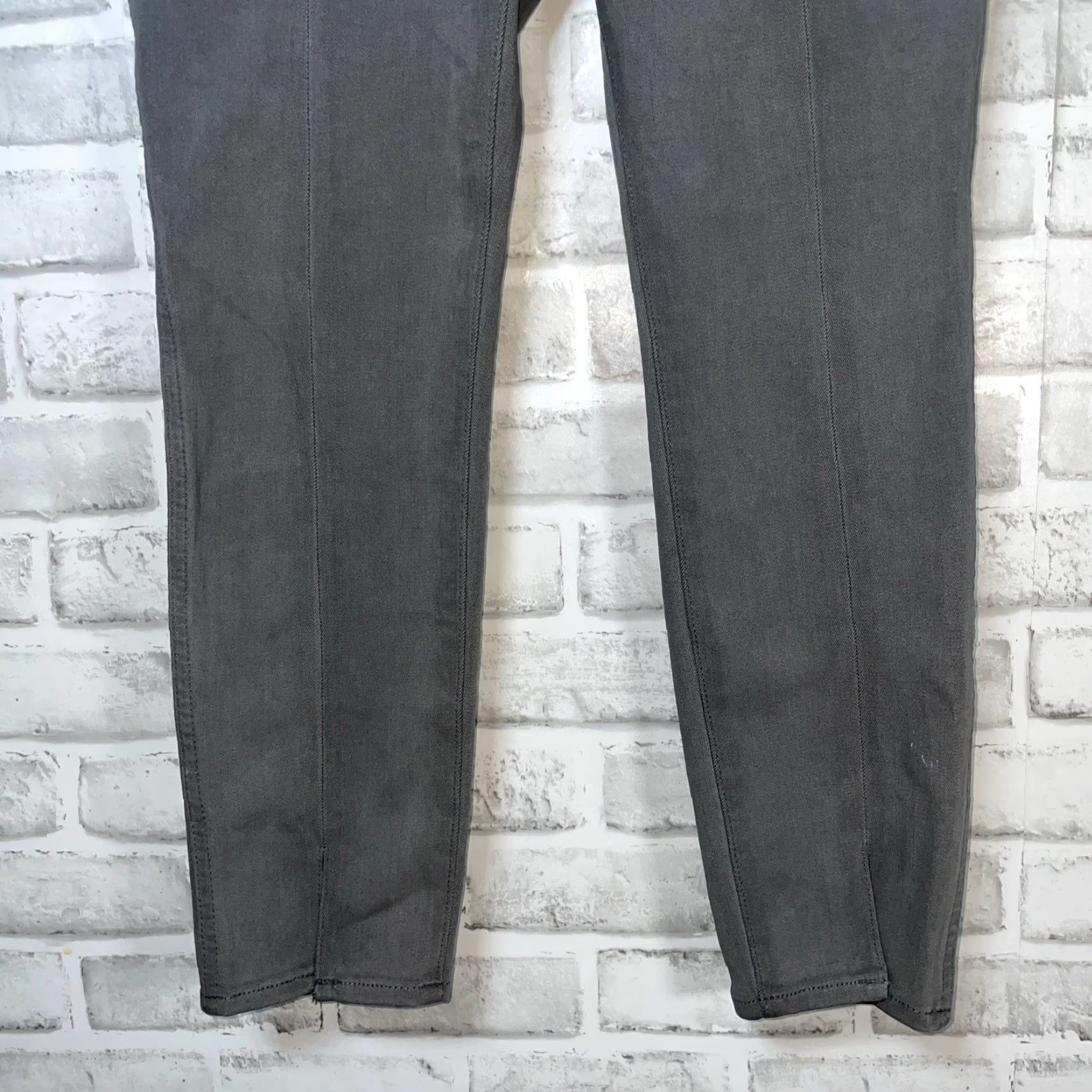 Madewell MADewell Gray Skinny Roadtripper Jeggings Womens Petite Size 24P 25" Inseam Size 42" / US 20 - 4 Thumbnail