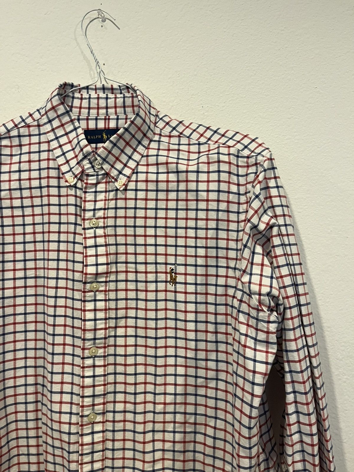 Ralph Lauren Ralph Lauren Men’s Button Down Shirt Blue Red Check Size Size US L / EU 52-54 / 3 - 3 Thumbnail