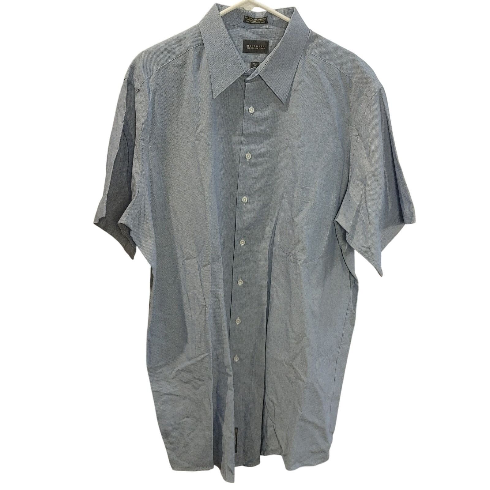 Other Menswear Alexander Lloyd Mens 18 Tall Gray Shortsleeve Shirt Size US XXL / EU 58 / 5 - 1 Thumbnail