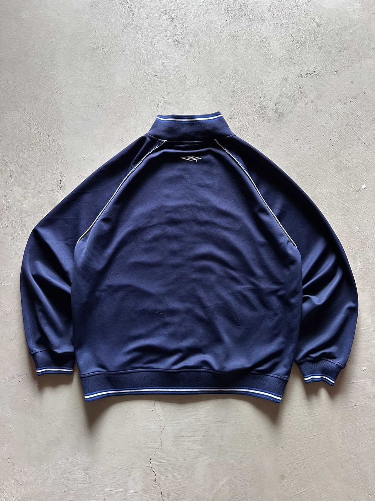 Umbro × Vintage vintage umbro navy blue boxy cropped track jacket Size US XL / EU 56 / 4 - 4 Thumbnail