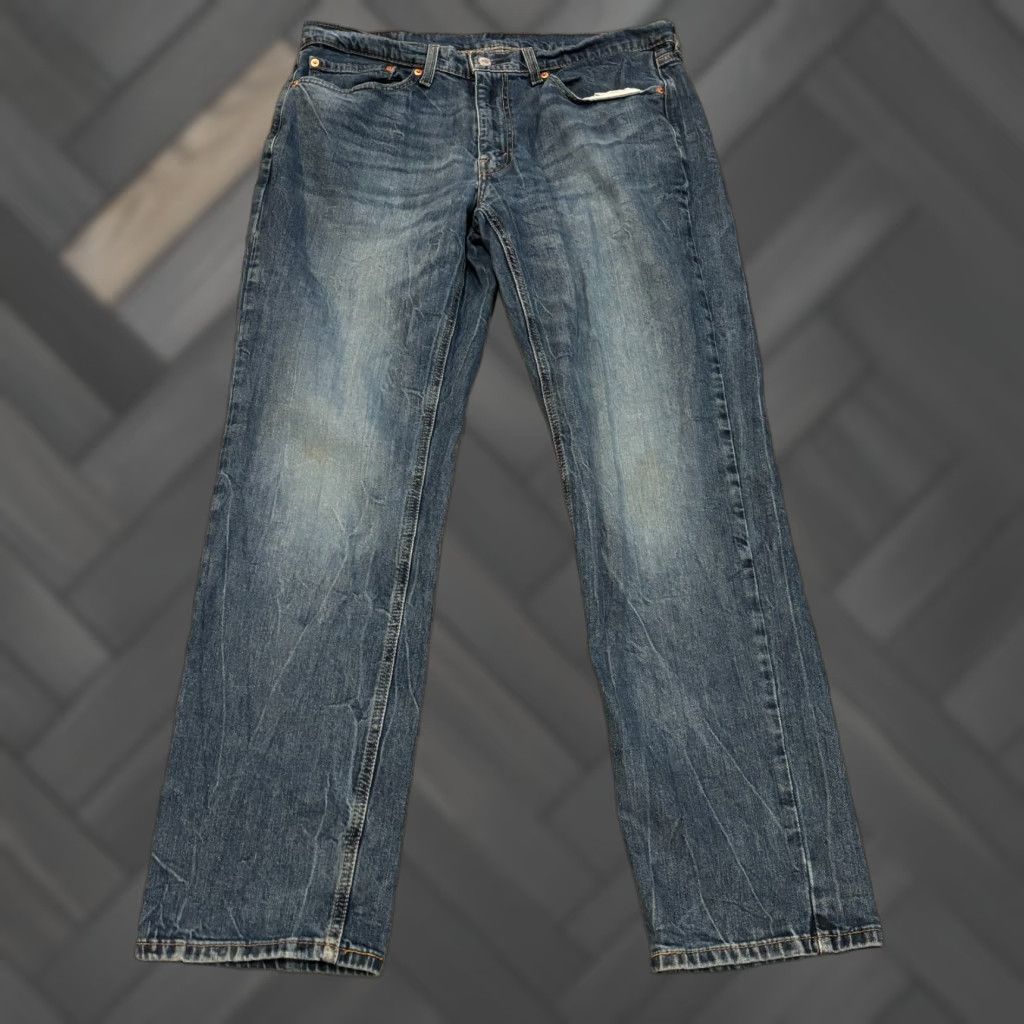 Levi's VINTAGE Levi's 541 Jeans Mens 34x34 (35x32) Medium Blue Athletic Taper Relaxed Straight Size US 34 / EU 50 - 1 Thumbnail