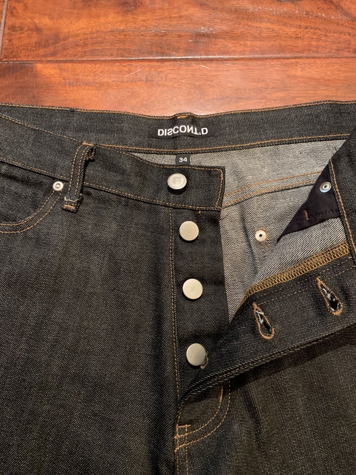 Other Discont’d 12 oz. Raw Japanese Baggy Denim Size 34 Size US 34 / EU 50 - 3 Thumbnail