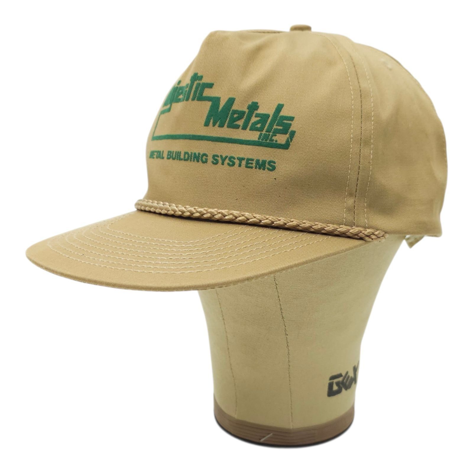Other Majestic Metal Rope Snapback Cap Hat Trucker Baseball Khaki Size ONE SIZE - 2 Thumbnail