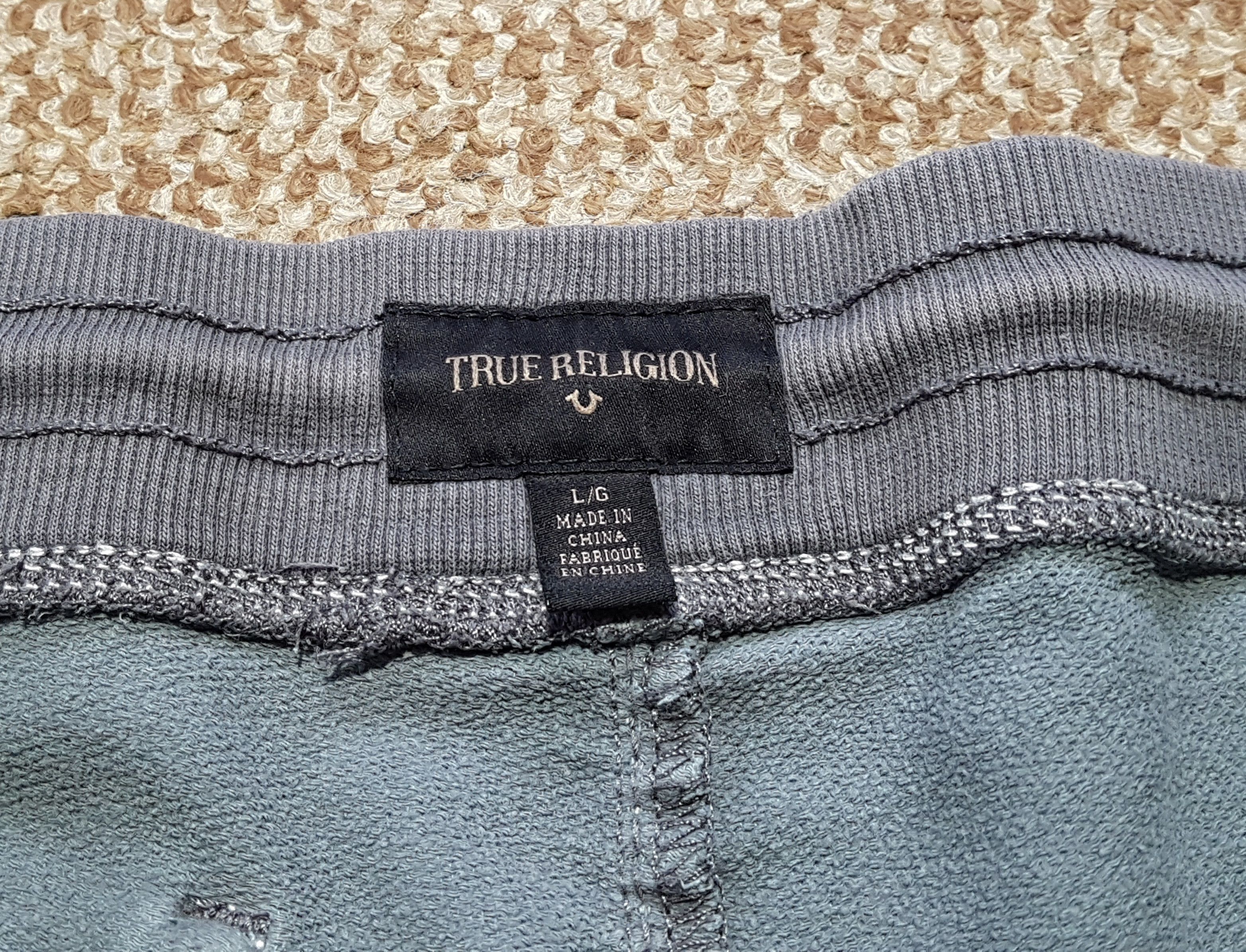 True Religion True Religion Distressed Wide Leg Sweatpants sz L Size US 34 / EU 50 - 8 Thumbnail