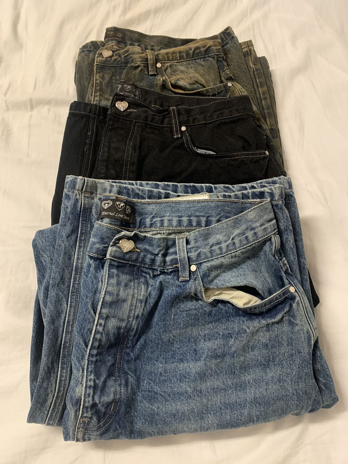 image of Eternal x Vintage Baggy Washed Denim Lot, Men's (Size 36)