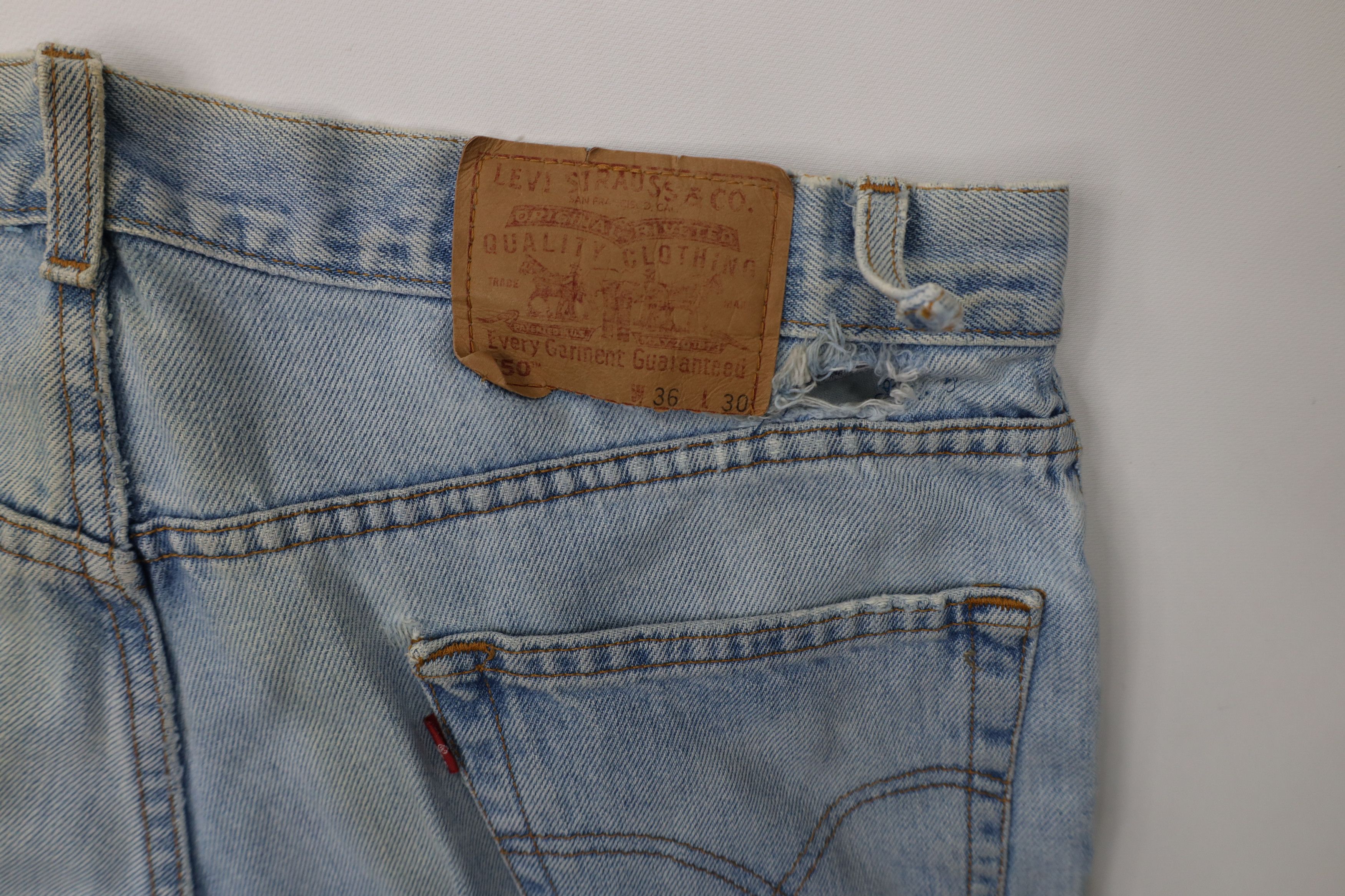 Levi's Vintage Y2K 2000 Levis 550 Relaxed Fit Denim Jeans Blue Size US 36 / EU 52 - 17 Thumbnail