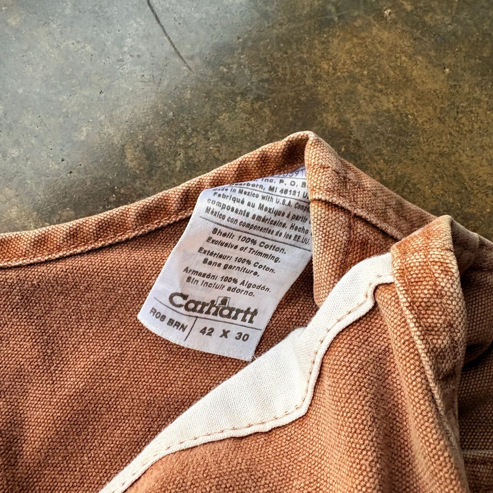 Carhartt × Vintage Vintage Baggy Carhartt Canvas Overalls 42x30 Size US 42 / EU 58 - 3 Thumbnail